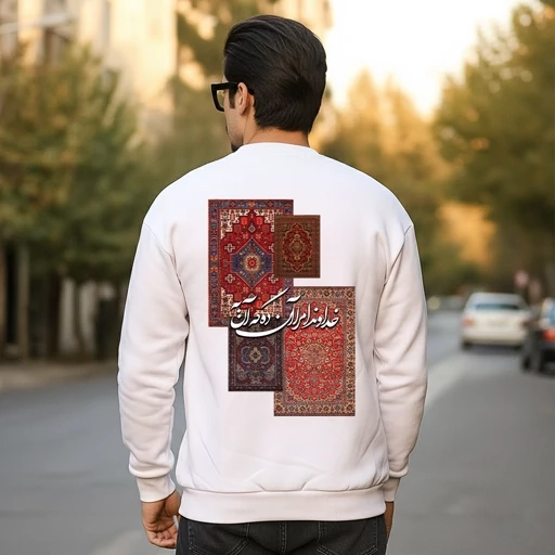 دورس سه نخ پنبه گرم بالا طرح فرش خداوندا مرا آن ده که آن به