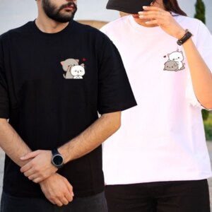 تیشرت ست (جفت) طرح خرس کد 01