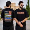 تیشرت مردانه نخ پنبه طرح فرش شیراز