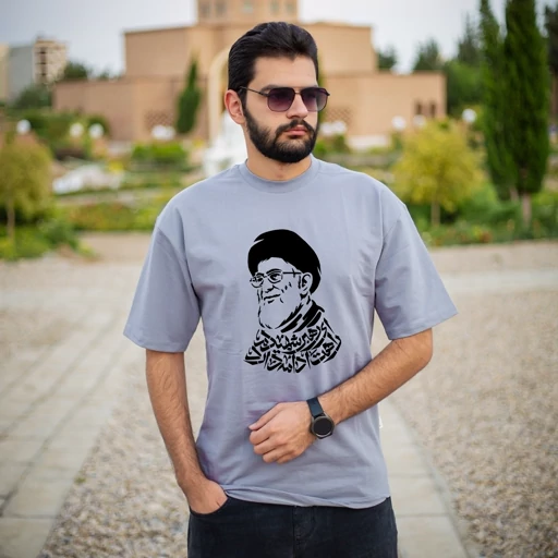 تیشرت ای رهبر شهید نخ پنبه درجه یک