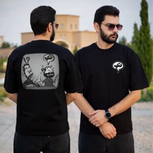 تیشرت نخ پنبه (کومان) طرح نمکیه 01