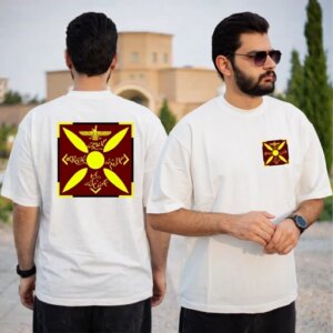 تیشرت طرح درفش فروهر نخ پنبه درجه یک