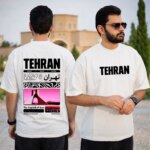 تیشرت طرح تهران بزرگ نخ پنبه درجه یک