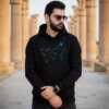 هودی سه نخ پنبه طرح جهان و هواپیما