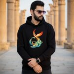 هودی سه نخ پنبه طرح سیمرغ
