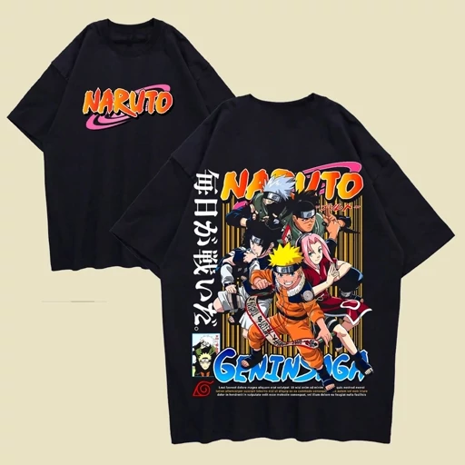 تیشرت نخ پنبه طرح انیمه ناروتو Naruto