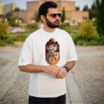 تیشرت نخ پنبه طرح صبر کد 01
