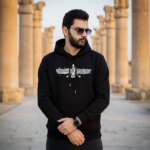هودی سه نخ پنبه داخل کرک طرح فروهر کد 02