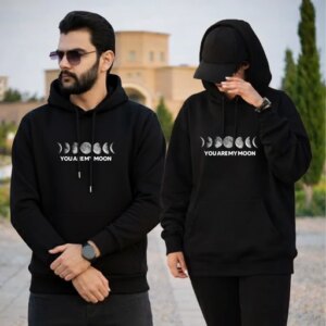 هودی ست (جفت) طرح ماه
