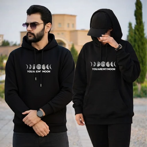 هودی ست (جفت) طرح ماه