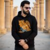 هودی سه نخ پنبه طرح شیردال