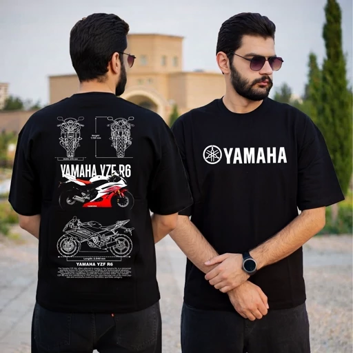 تیشرت طرح موتور YZF R6 یاماها