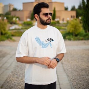 تیشرت مردانه نخ پنبه طرح خلیج همیشه فارس