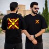 تیشرت طرح درفش فروهر نخ پنبه درجه یک