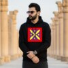 هودی سه نخ پنبه طرح درفش کاویانی