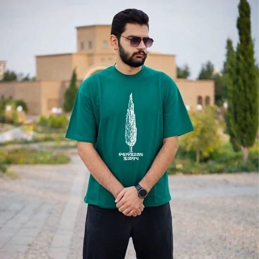 تیشرت طرح سرو ایرانی