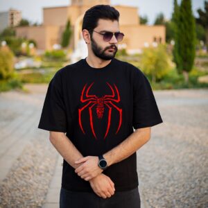 تیشرت نخ پنبه طرح اسپایدر من-مرد عنکبوتی
