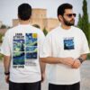 تیشرت طرح شب پرستاره ونگوک