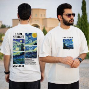 تیشرت طرح شب پرستاره ونگوک
