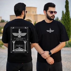تیشرت طرح فروهر - تخت جمشید